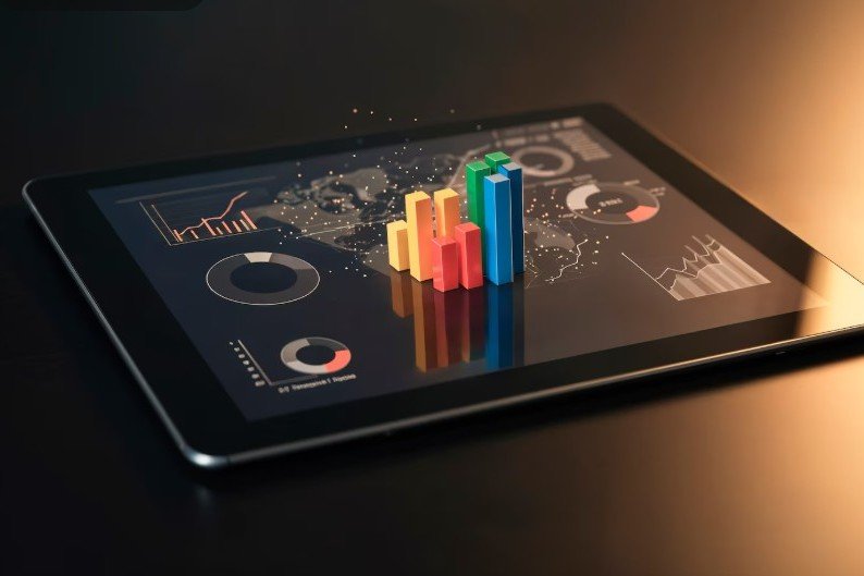 CRM reporting and analytics dashboard delivering insights on leads, conversions, sales performance, and growth metrics